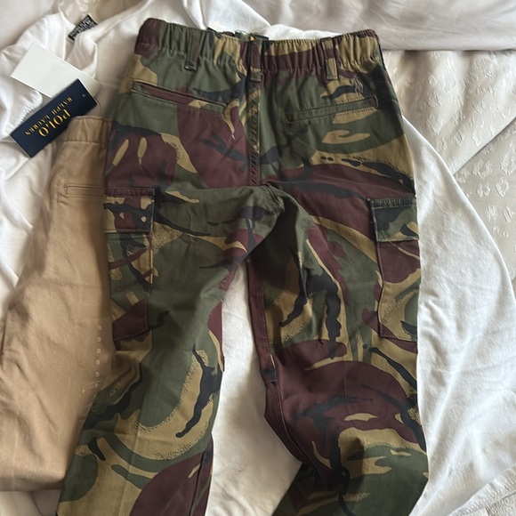 Polo Ralph Lauren Boys Khaki Cargo Style Pants and camo cargo pants size 5 - Picture 4 of 5